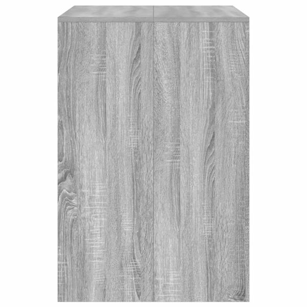 Шкаф за пералня Сив Сонома 87 x 60 x 89 см Инженерно дърво