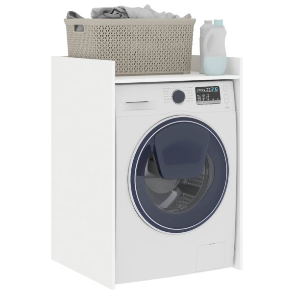 Шкаф за пералня Бяло 67,5 x 62 x 97 см Инженерно дърво