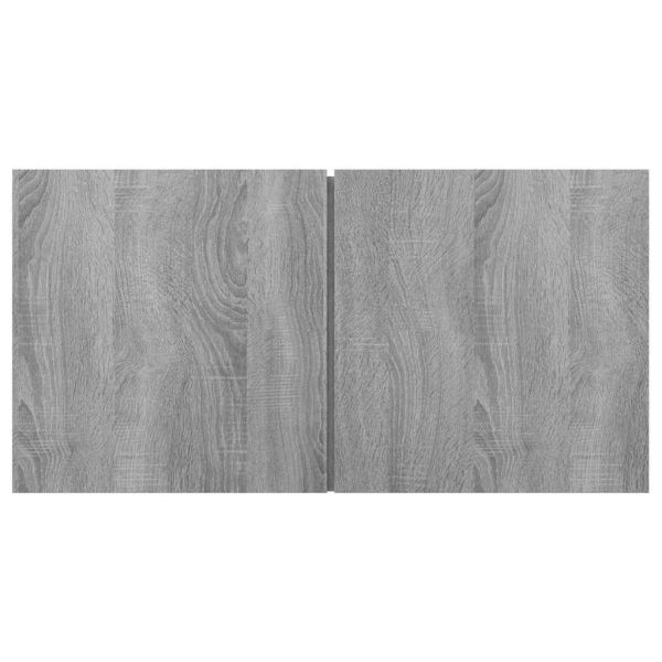 Висящ шкаф, сив сонома, 3 бр, 60x30x30 см, инженерно дърво