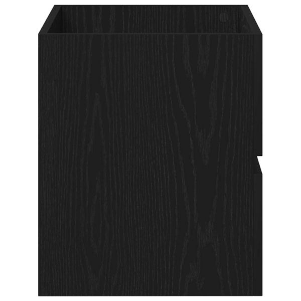 Шкаф за мивка в баня с чекмедже Черния дъб 60 x 38,5 x 45 cm