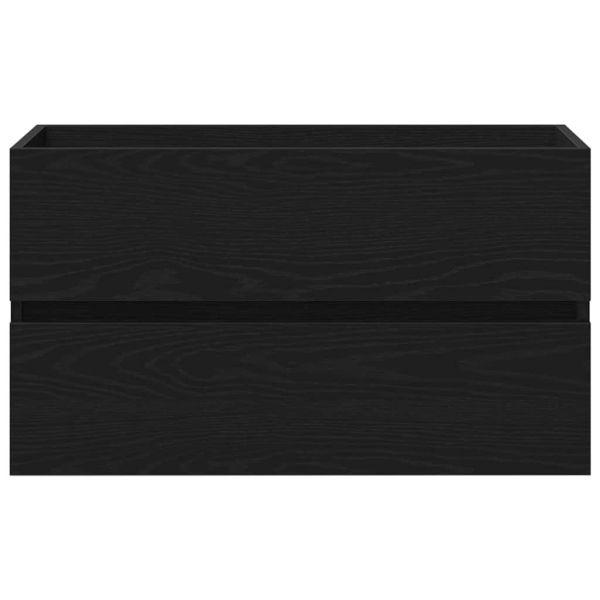 Шкаф за мивка в баня с чекмедже Черния дъб 80 x 38,5 x 45 cm