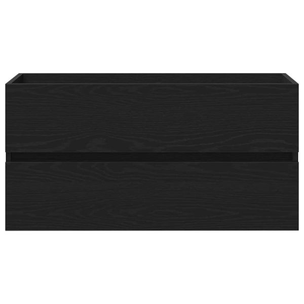 Шкаф за мивка в баня с чекмедже Черния дъб 90 x 38,5 x 45 cm