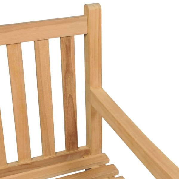 Градинска пейка, 228 см, тиково дърво масив