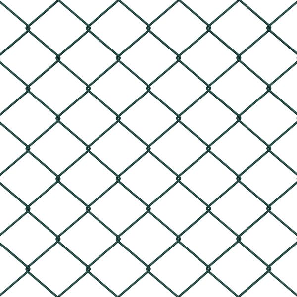 Оградa от мрежа Зелен 10 x 0,6 м Стомана