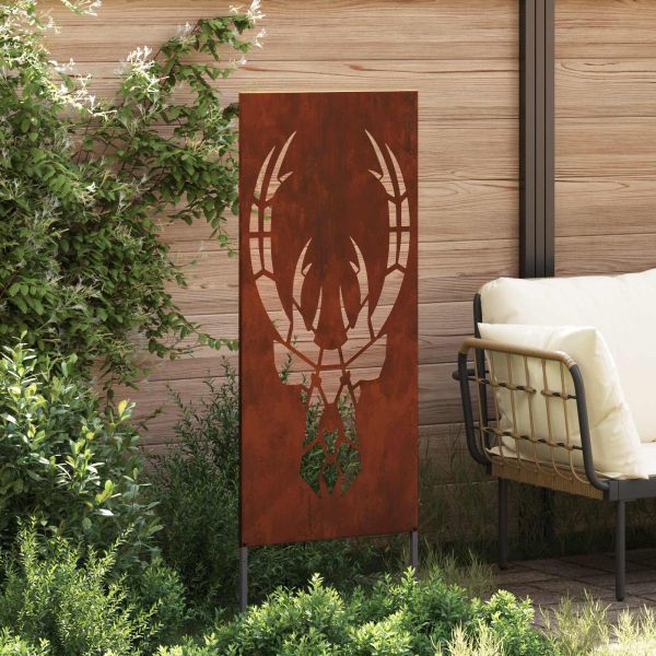 Екран за градинска неприкосновеност Ръждясало 50 x 140 см