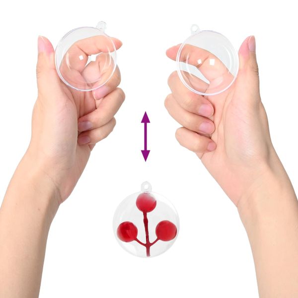 Комплект коледни топки 50 pcs Прозрачен Ø 5 см