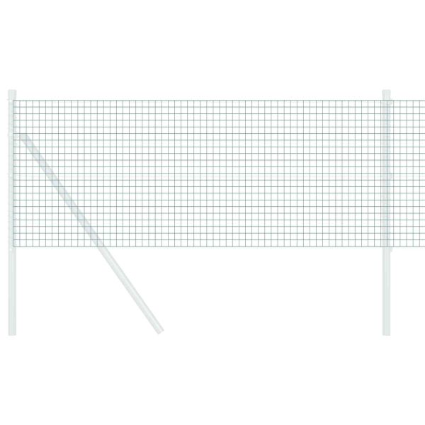 Заварена мрежа ограда Зелен 0.8 x 10 m