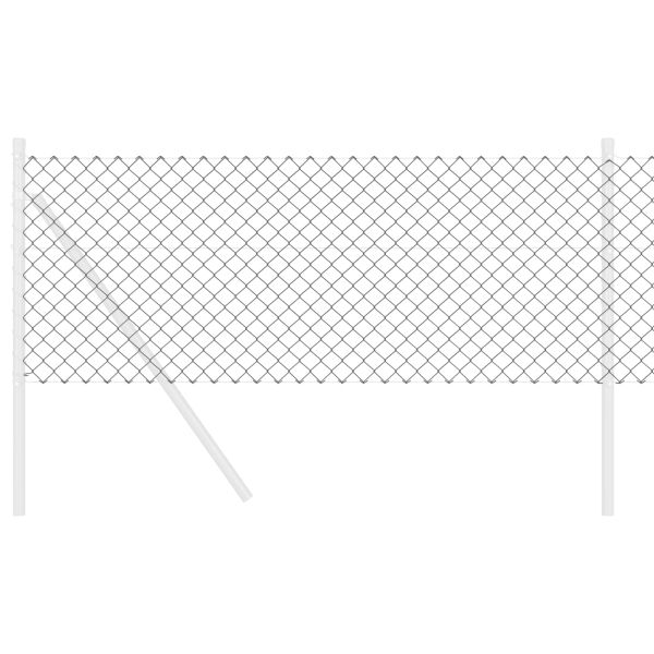 Оградa от мрежа Сив 10 x 0,8 м Стомана