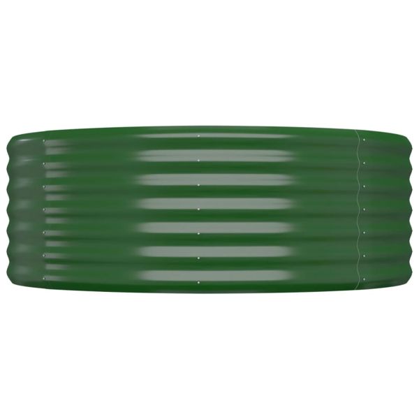 Градинска повдигната леха поцинкована стомана зелена