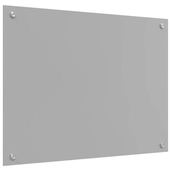 Кухненски гръб 2 pcs Светлосиво 80 x 60 cm закалено стъкло