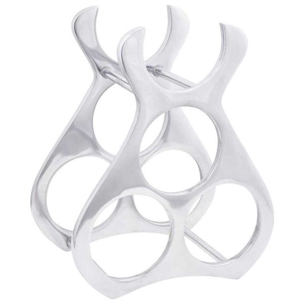 Винен рафт Сребрист 23 x 14 x 28 см Алуминий