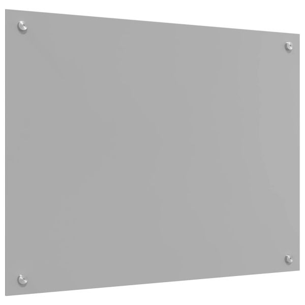 Кухненски гръб Светлосиво 80 x 60 cm закалено стъкло