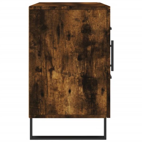 Сайдборд, опушен дъб, 100x36x60 см, инженерно дърво