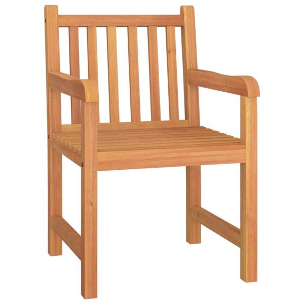 Градински трапезен комплект, 3 части, тиково дърво масив