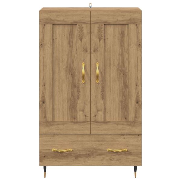 Висок шкаф с чекмедже Дъб 69,5 x 31 x 115 см Инженерно дърво