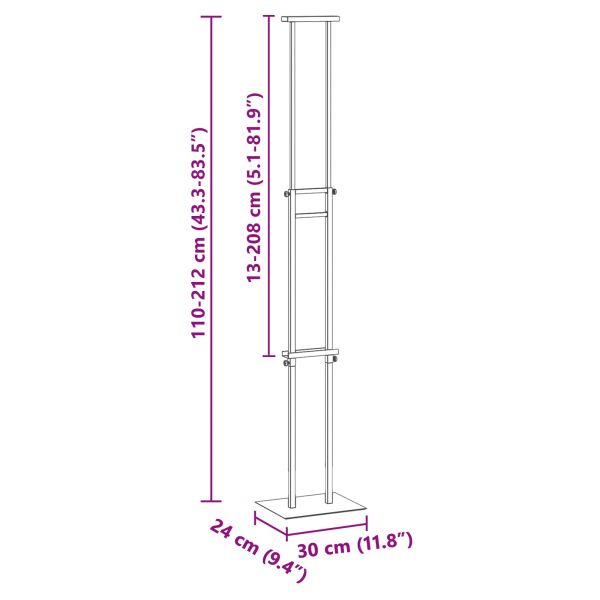 Стендове за търговски прояви 2 pcs Златист 30 x 23,5 x 210 см