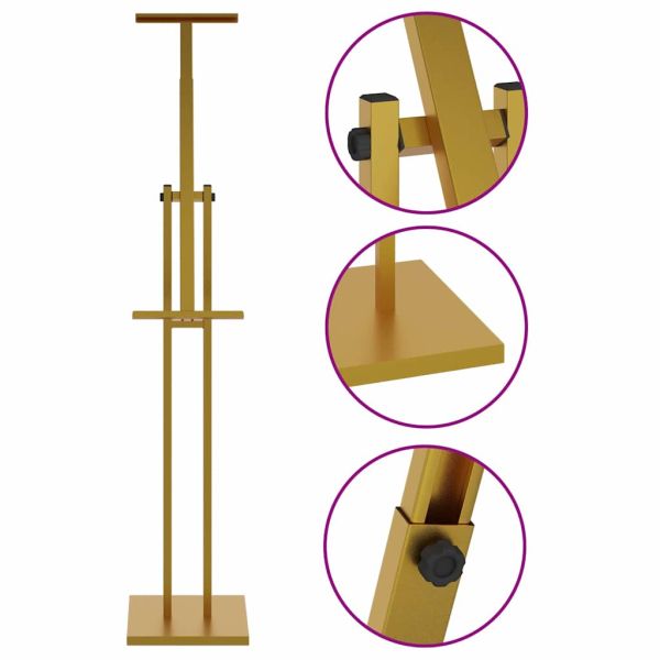 Стендове за търговски прояви 2 pcs Златист 26,5 x 26,5 x 150 см