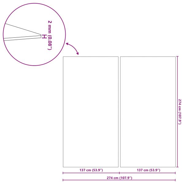 Покривало за дъното на басейна 274 x 274 x 0,1 см