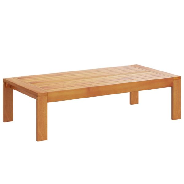 Градински диван от 4 части, с възглавници, масивна акация