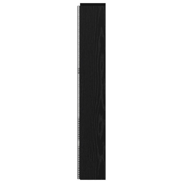 Табла за легло с LED осветление Черен Дъб 140 x 16,5 x 103,5 cm