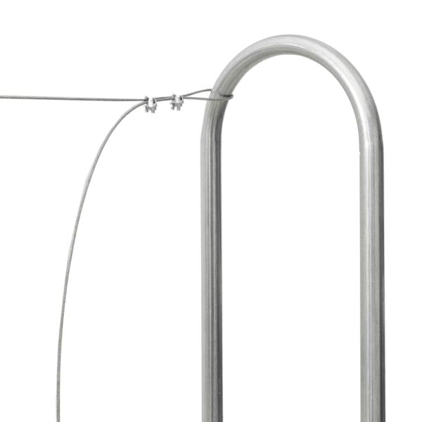 Стойка за дърва за огрев 250x25x150 cm Поцинкована стомана