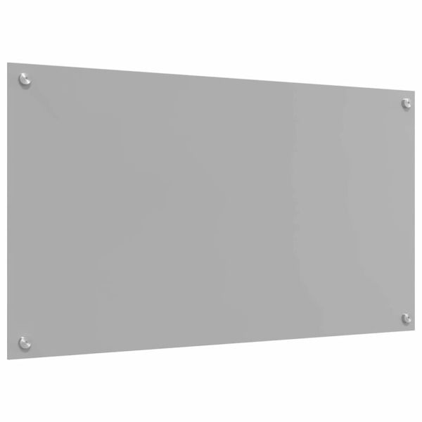 Кухненски гръб 2 pcs Светлосиво 90 x 50 cm закалено стъкло