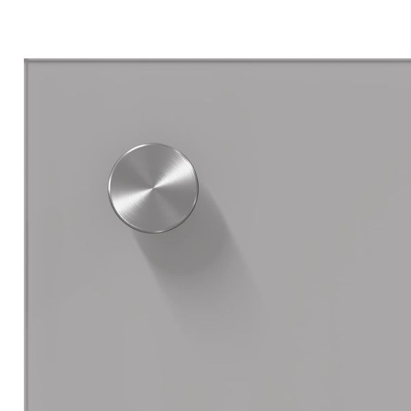 Кухненски гръб 2 pcs Светлосиво 90 x 50 cm закалено стъкло