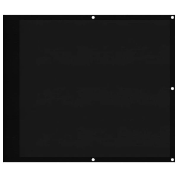 Балконски параван черен 90x1000 см 100% полиестер оксфорд