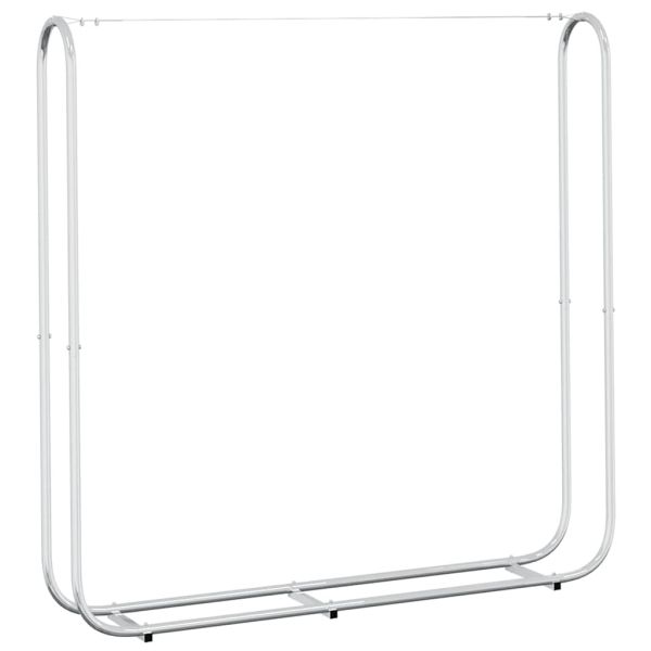 Стойка за дърва за огрев 150x25x150 cm Поцинкована стомана