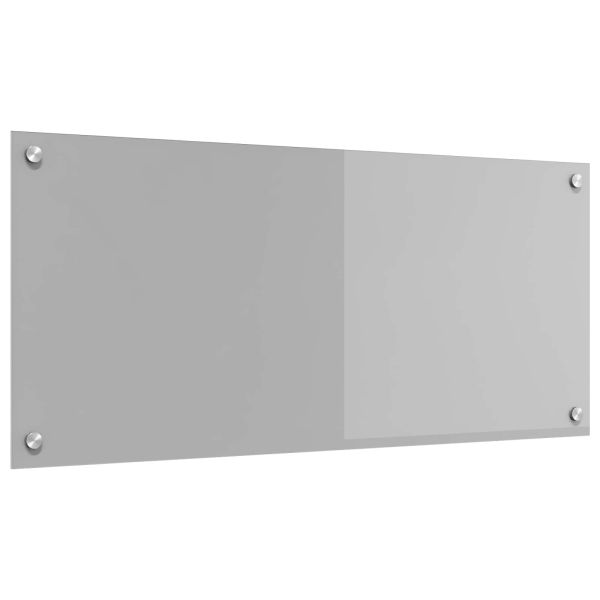 Кухненски гръб Светлосиво 90 x 40 cm закалено стъкло