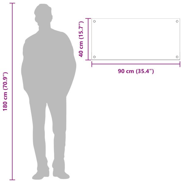 Кухненски гръб Светлосиво 90 x 40 cm закалено стъкло
