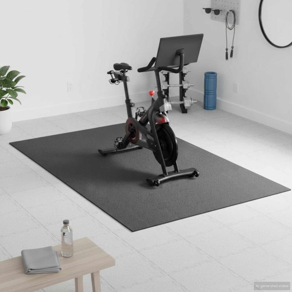 Мат за спортна защита Черно 183 x 122 x 0,6 см ПВЦ