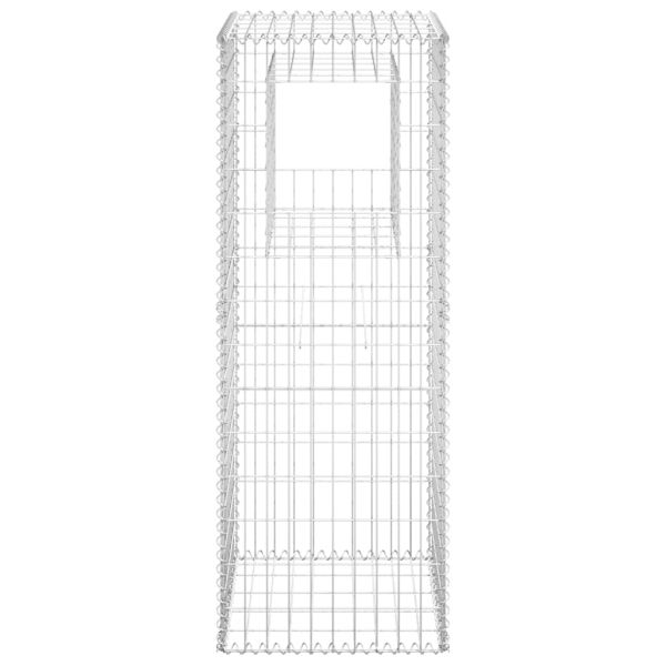 Габионна кошница стълб, 50x50x140 cм, желязо