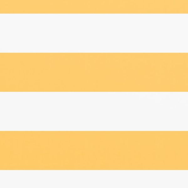 Балконски параван, бяло и жълто, 75x300 см, оксфорд плат