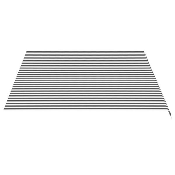 Резервно платнище за тенти, антрацит и бяло, 4,5x3,5 м