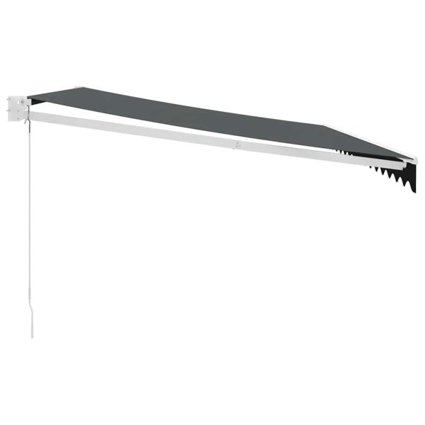 Прибираща се тента антрацит 4,5x3 м плат и алуминий