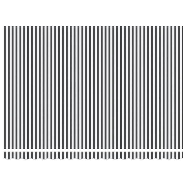 Ръчно прибираща се тента, антрацит и бял, 450x300 см