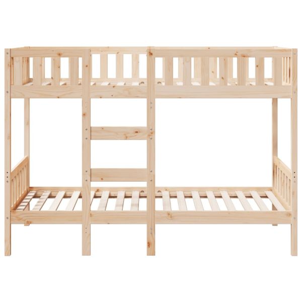 Двуетажно легло, 90x200 см, борово дърво масив