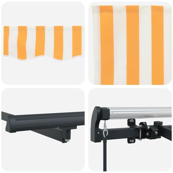 Сгъваем навес Жълто 300 x 200 cm текстил