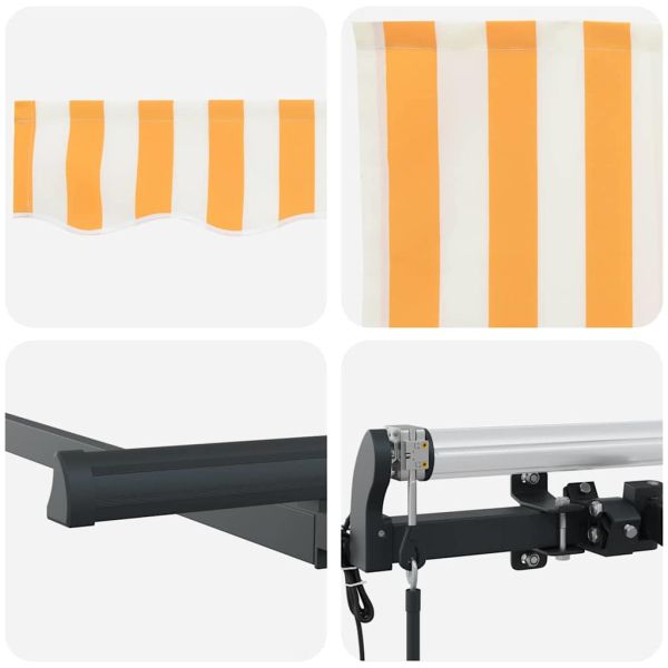 Сгъваем навес Жълто 300 x 200 cm текстил