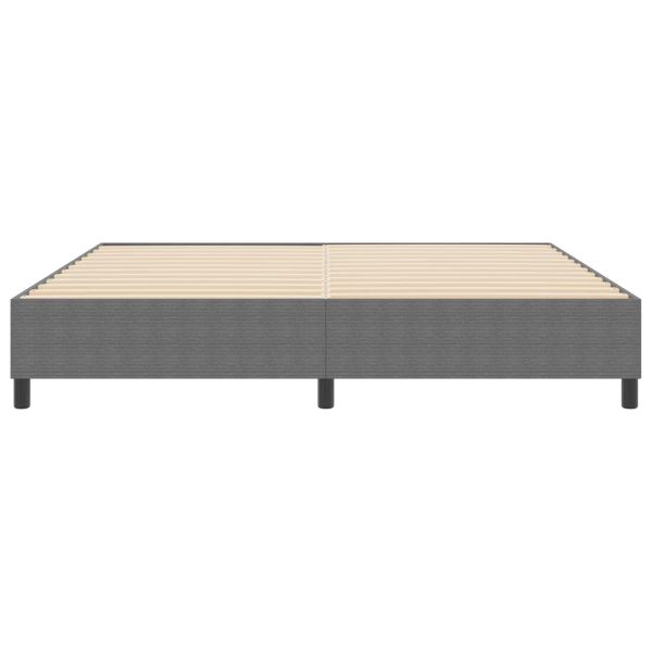 Платформено легло Светлосиво 200 x 200 cm текстил