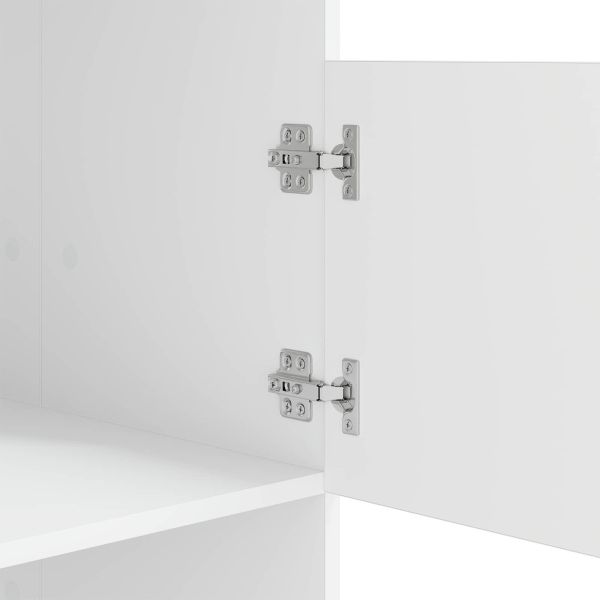 Мивка за пране с врата Бяло 50 x 68 x 102 см Инженерно дърво