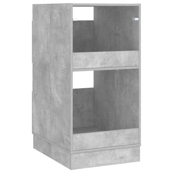 Мивка за пране със съхранение с врата Бетонно Инженерно дърво