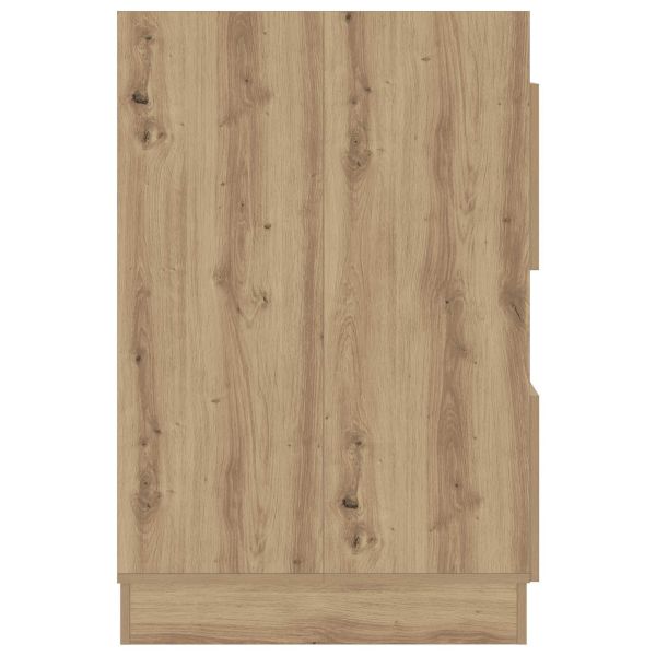 Мивка за пране с врата Дъб 50 x 68 x 102 см Инженерно дърво