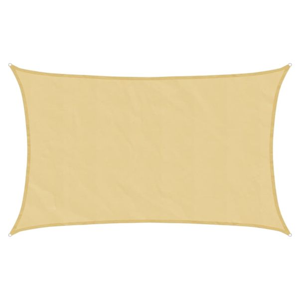 Слънцезащитно платно пясъчно 8x5 м 100% полиестер Оксфорд