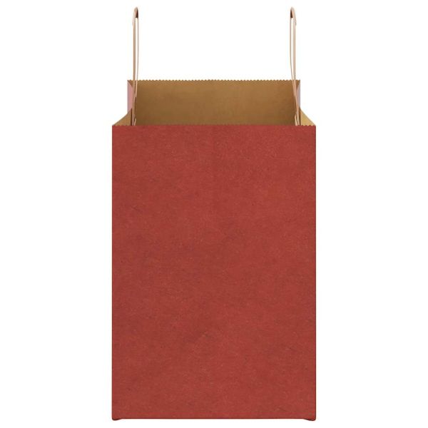 Хартиени торбички 250 бр с дръжки червени 32x17x25 см