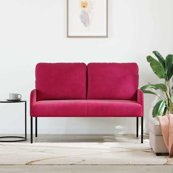 Дивани с възглавница 110cm Виненочервен Шперплат