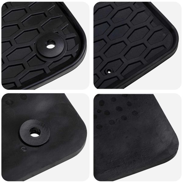 Автомобилен килим 3 pcs Черно VW T5 , T6 , за MULTIVAN Каучук