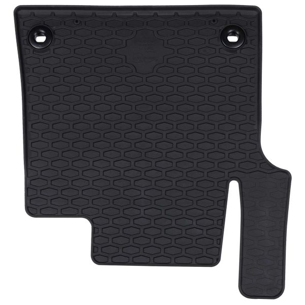 Автомобилен килим 3 pcs Черно Каучук