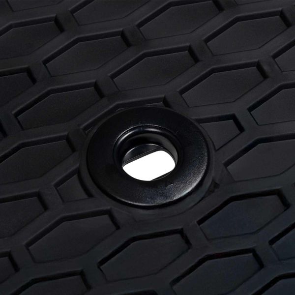 Автомобилен килим 3 pcs Черно Каучук